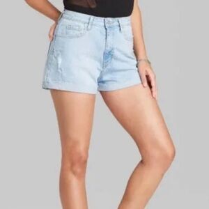 Womens Super High Rise rolled cuff shorts 12 NWOT
